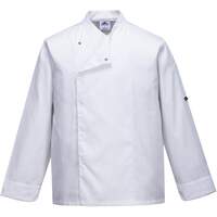 Portwest Cross-Over Chefs Jacket - White