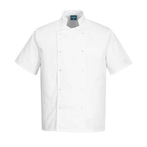 Portwest Cumbria Chefs Jacket S/S - White