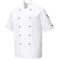 Portwest Kent Chefs Jacket S/S - White