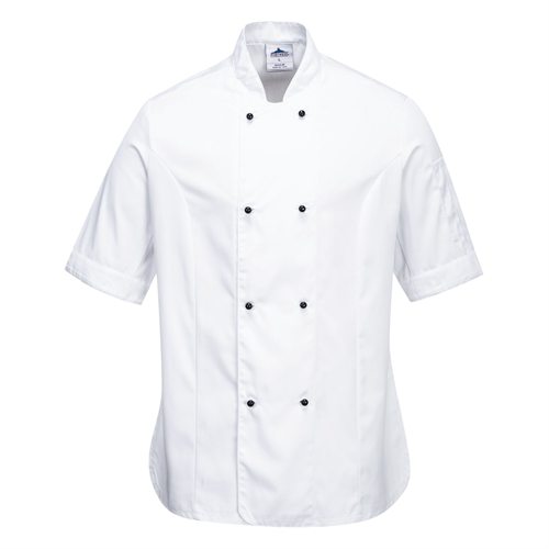 Portwest Rachel Women's Chefs Jacket S/S - White