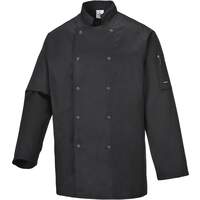Portwest Suffolk Chefs Jacket L/S - Black