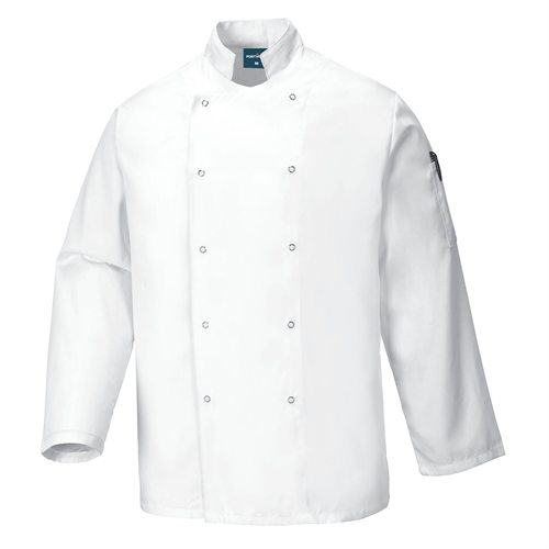 Portwest Suffolk Chefs Jacket L/S - White