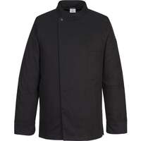 Portwest Surrey Chefs Jacket L/S - Black
