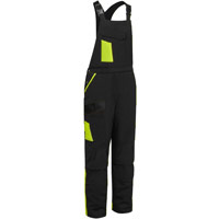 Portwest WX1 Two Tone Cotton Bib and Brace - Black/Yellow