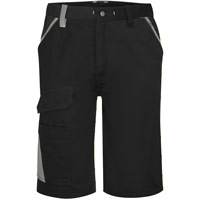 Portwest WX1 Two Tone Cotton Shorts - Black/Grey