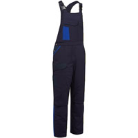Portwest WX1 Two Tone Insulated Cotton Bib and Brace - Navy/Royal