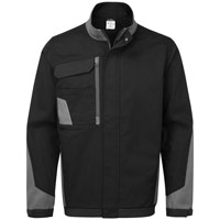 Portwest WX1 Lightweight Cotton Work Jacket - Black/Grey