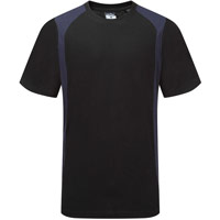 Portwest WX2 T-Shirt S/S - Black/Navy