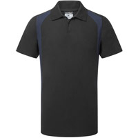 Portwest WX2 Polo Shirt S/S - Black/Navy