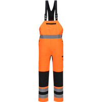 Portwest WX2 Eco Hi-Vis Bib & Brace - Orange/Black