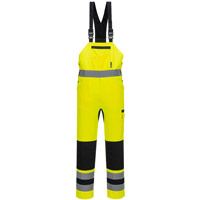 Portwest WX2 Eco Hi-Vis Bib & Brace - Yellow/Black