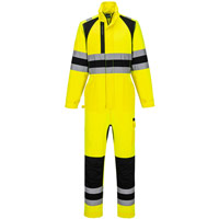 Portwest WX2 Eco Hi-Vis Coverall - Yellow/Black