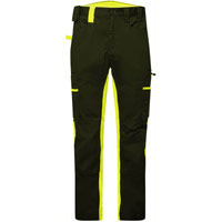 Portwest WX2 Eco Stretch Trade Trousers - Black/Yellow