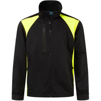 Portwest WX2 Eco Stretch Work Jacket - Black/Yellow