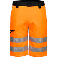 Portwest WX2 Eco Hi-Vis Shorts - Orange/Black