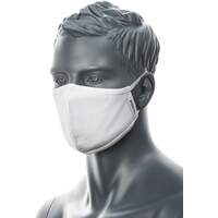 Portwest 2-Ply Anti-Microbial Fabric Face Mask (Pk25) - White