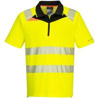 Portwest DX4 Hi-Vis Polo Shirt S/S - Yellow/Black