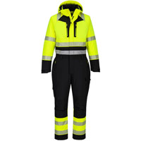 Portwest DX4 Hi-Vis Class 1 Winter Coverall - Yellow/Black