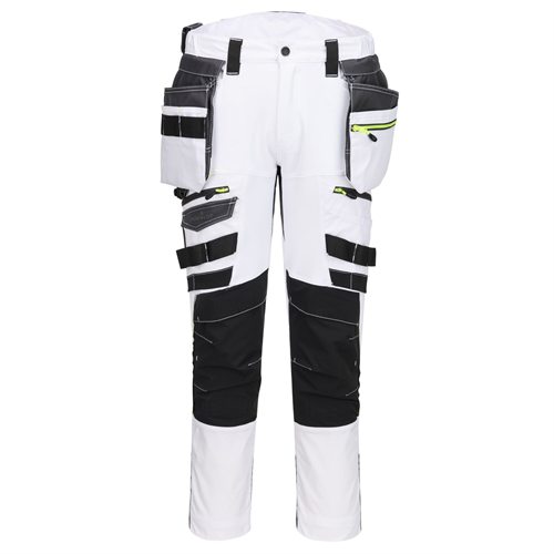Portwest DX4 Detachable Holster Pocket Trouser - White/Grey