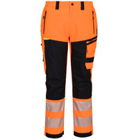 Portwest DX4 Hi-Vis Rain Trouser - Orange/Black