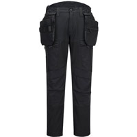 Portwest DX4 Softshell Holster Trousers (3L) - All Black