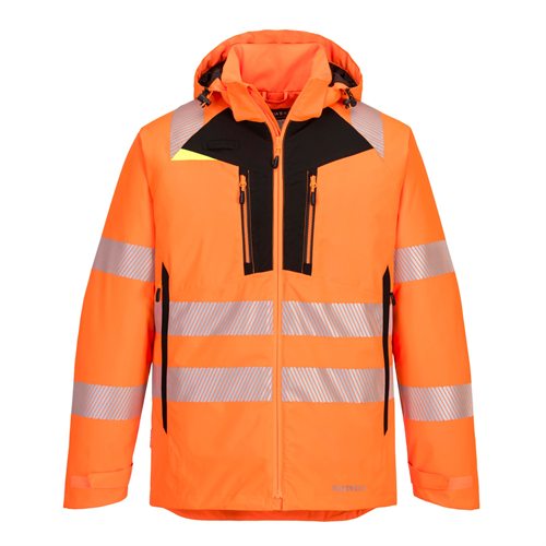 Portwest DX4 Hi-Vis Winter Jacket - Orange/Black