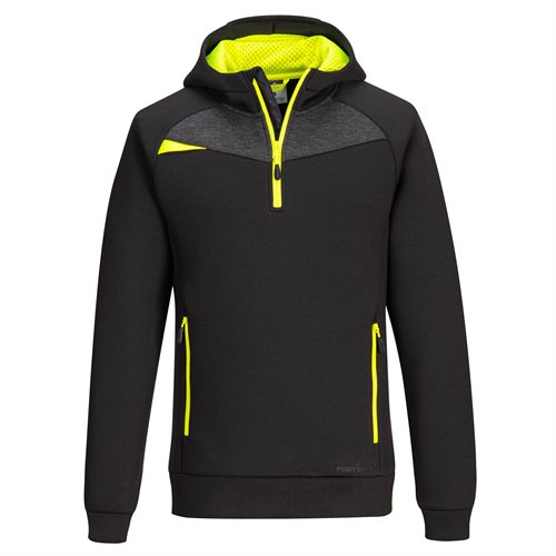 Portwest DX4 Quarter Zip Hoodie - Black