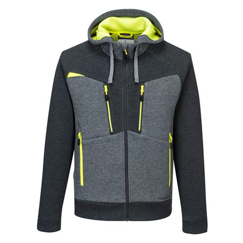 Portwest DX4 Zipped Hoodie  - Metal Grey