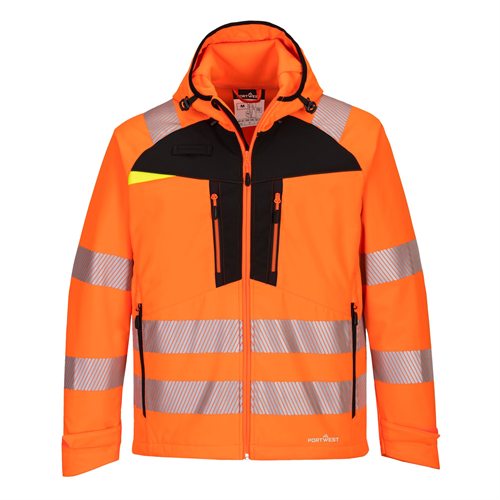 Portwest DX4 Hi-Vis Softshell (3L) - Orange/Black