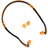 Portwest Easy Fit PU Ear Plugs Banded (20 Pairs) - Orange
