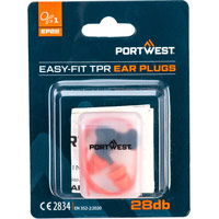 Portwest Easy Fit TPR Corded (1 Pair) - Orange