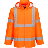 Portwest ES1 Essential Hi-Vis Rain Jacket - Orange
