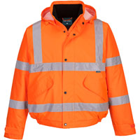 Portwest ES1 Essential Hi-Vis Winter Bomber Jacket - Orange