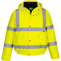 Portwest ES1 Essential Hi-Vis Winter Bomber Jacket - Yellow