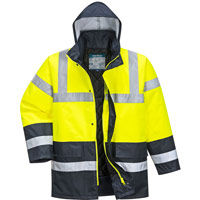 Portwest ES1 Essential Hi-Vis Winter Traffic Jacket - Yellow/Navy