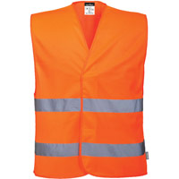 Portwest ES1 Essential Hi-Vis Two Band Vest - Orange