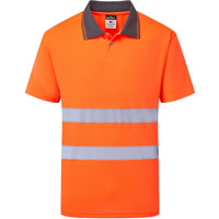 Portwest ES1 Essential Hi-Vis Polo Shirt S/S - Orange