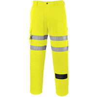 Portwest ES1 Essential Hi-Vis Combat Trouser - Yellow