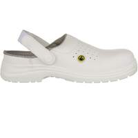 Portwest Compositelite ESD Perforated Safety Clog SB AE - White