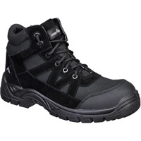 Portwest Composite Textile and Suede Ankle Boot S1PL SR FO - Black