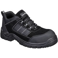 Portwest Composite Textile Suede Low Shoe S1 SR FO - Black