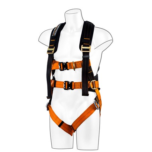 Portwest Ultra 3 Point Harness - Black/Orange