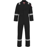 Portwest Flame Resistant Super Light Weight Anti-Static Coverall 210g - Black