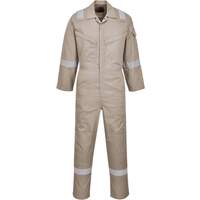 Portwest Flame Resistant Super Light Weight Anti-Static Coverall 210g - Khaki