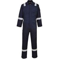 Portwest Flame Resistant Super Light Weight Anti-Static Coverall 210g - Navy Tall
