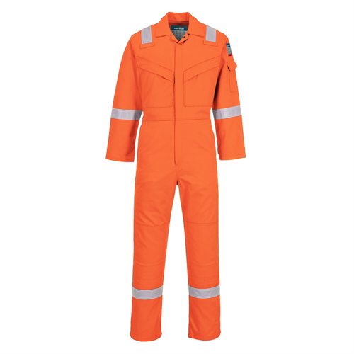 Portwest Flame Resistant Super Light Weight Anti-Static Coverall 210g - Orange