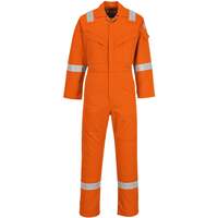 Portwest Flame Resistant Super Light Weight Anti-Static Coverall 210g - Orange Tall