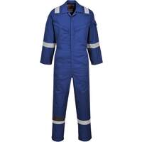 Portwest Flame Resistant Super Light Weight Anti-Static Coverall 210g - Royal Blue