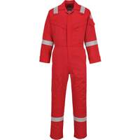 Portwest Flame Resistant Super Light Weight Anti-Static Coverall 210g - Red