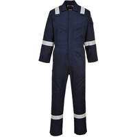 Portwest Flame Resistant Light Weight Anti-Static Coverall 280g - Navy Tall